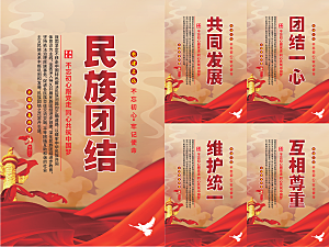 民族团结党建海报