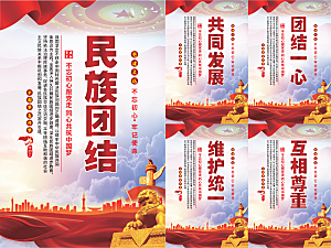 民族团结党建海报