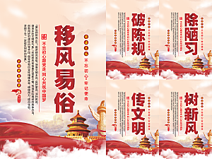 移风易俗党建海报系列