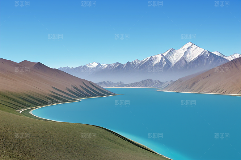 大美青海湖的湖畔风光