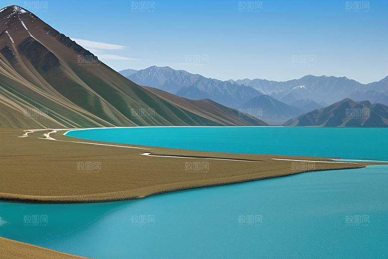 大美青海湖的湖畔风光