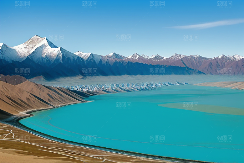 大美青海湖的湖畔风光