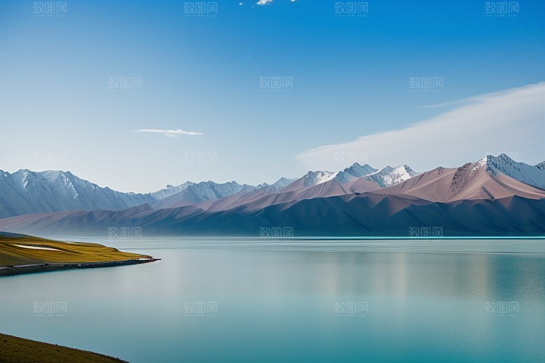 大美青海湖的湖畔风光