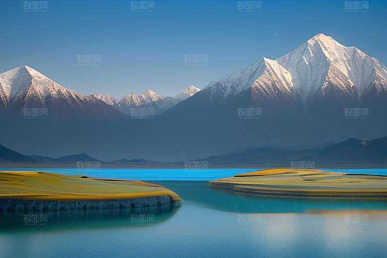 大美青海湖的湖水清澈