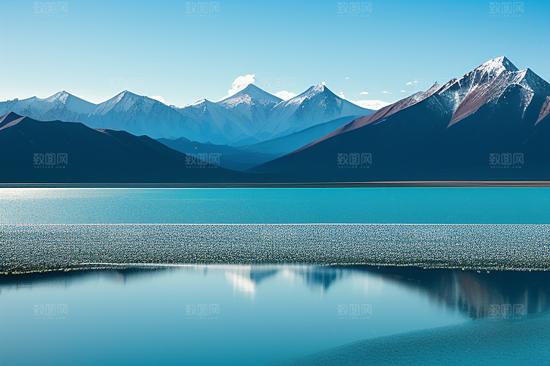 大美青海湖的湖水清澈