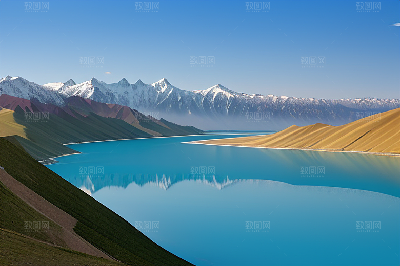 大美青海湖的湖水清澈