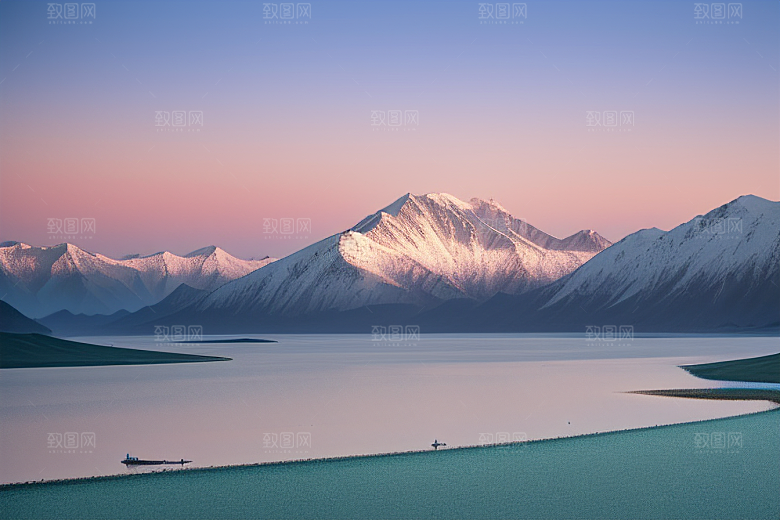 大美青海湖的湖水清澈