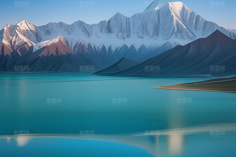 大美青海湖的湖水清澈