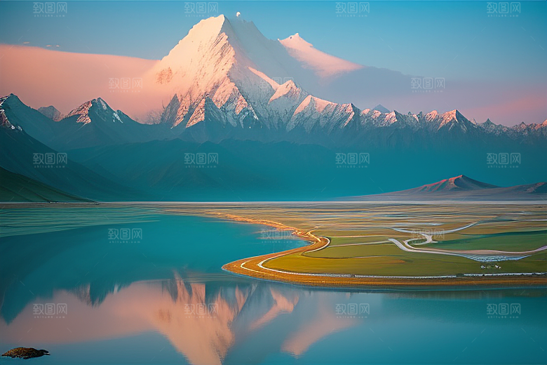 大美青海湖的壮丽景色