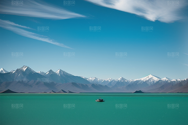 大美青海湖的湖水荡漾