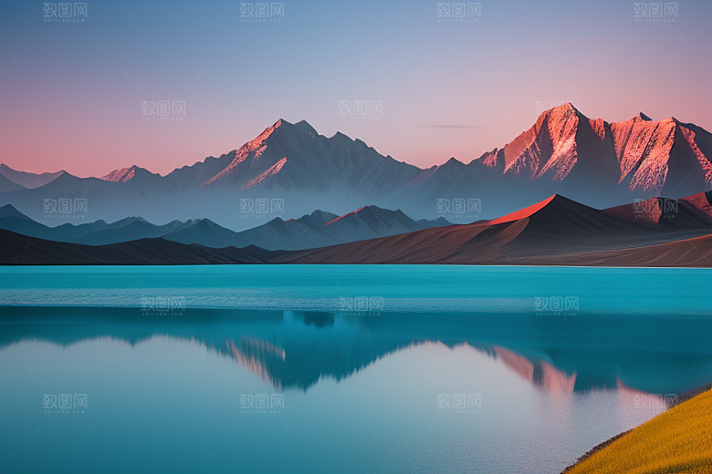 大美青海湖的湖水荡漾