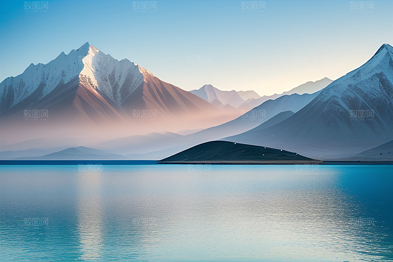 大美青海湖的湖水荡漾