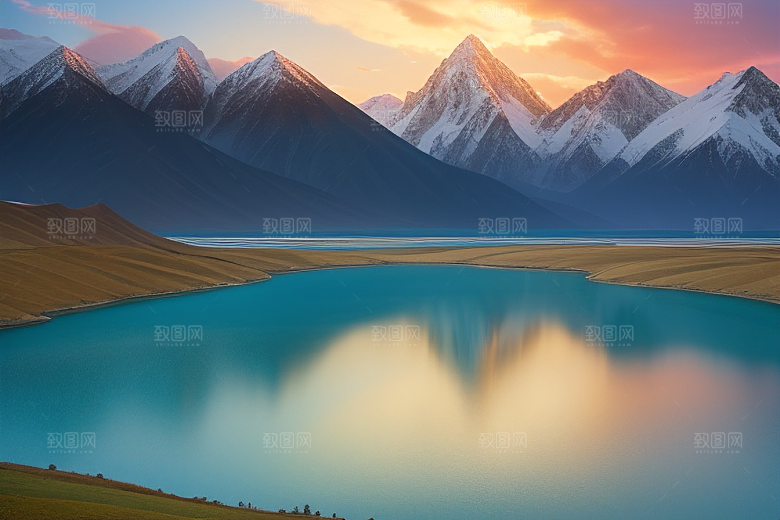 大美青海湖的湖水荡漾
