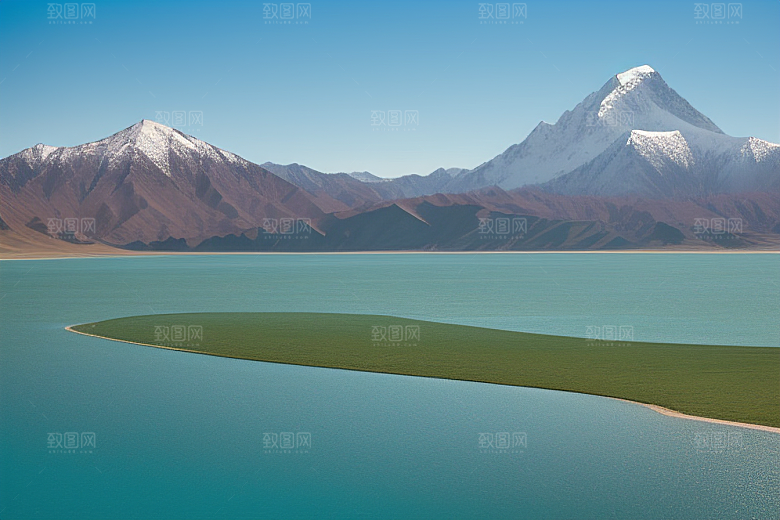 大美青海湖的湖中群岛