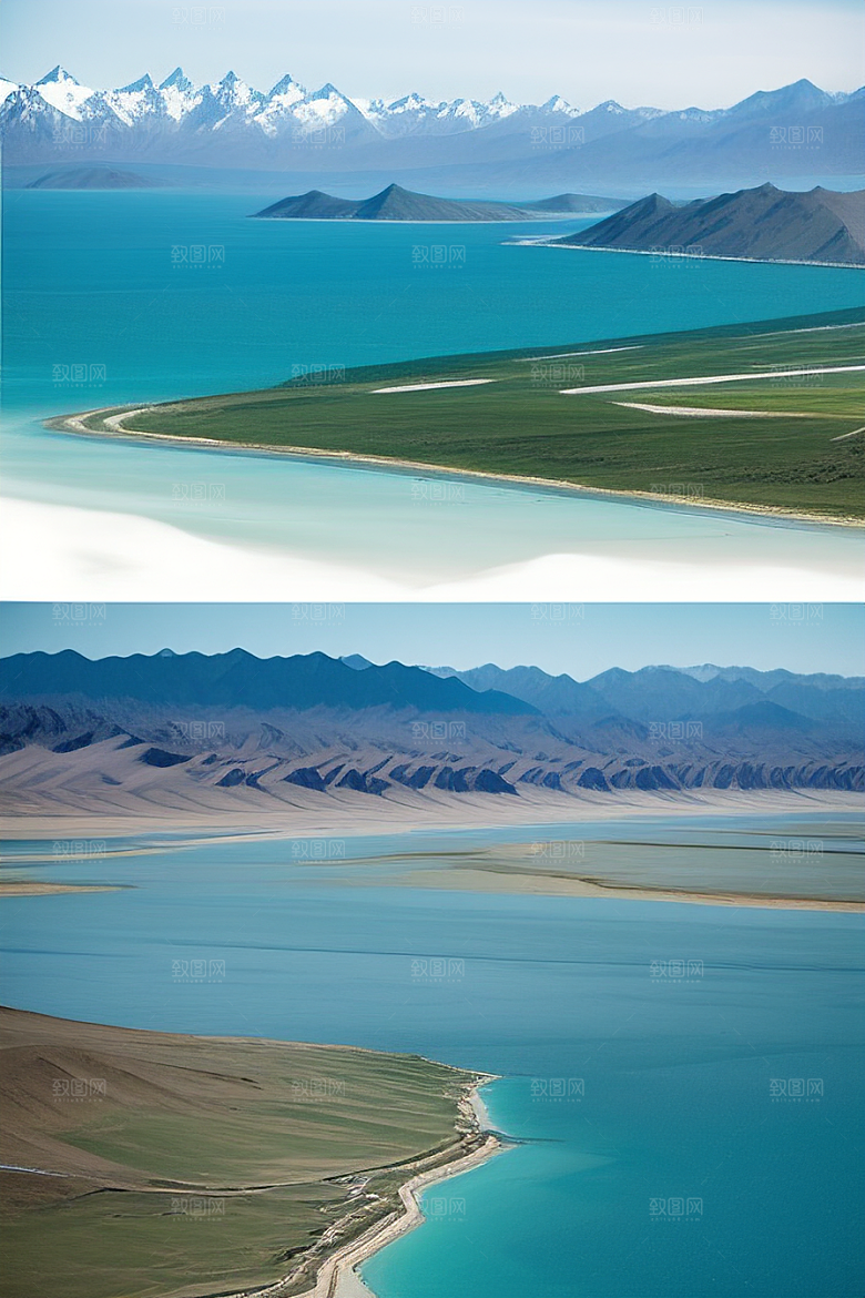 大美青海湖的湖光山色