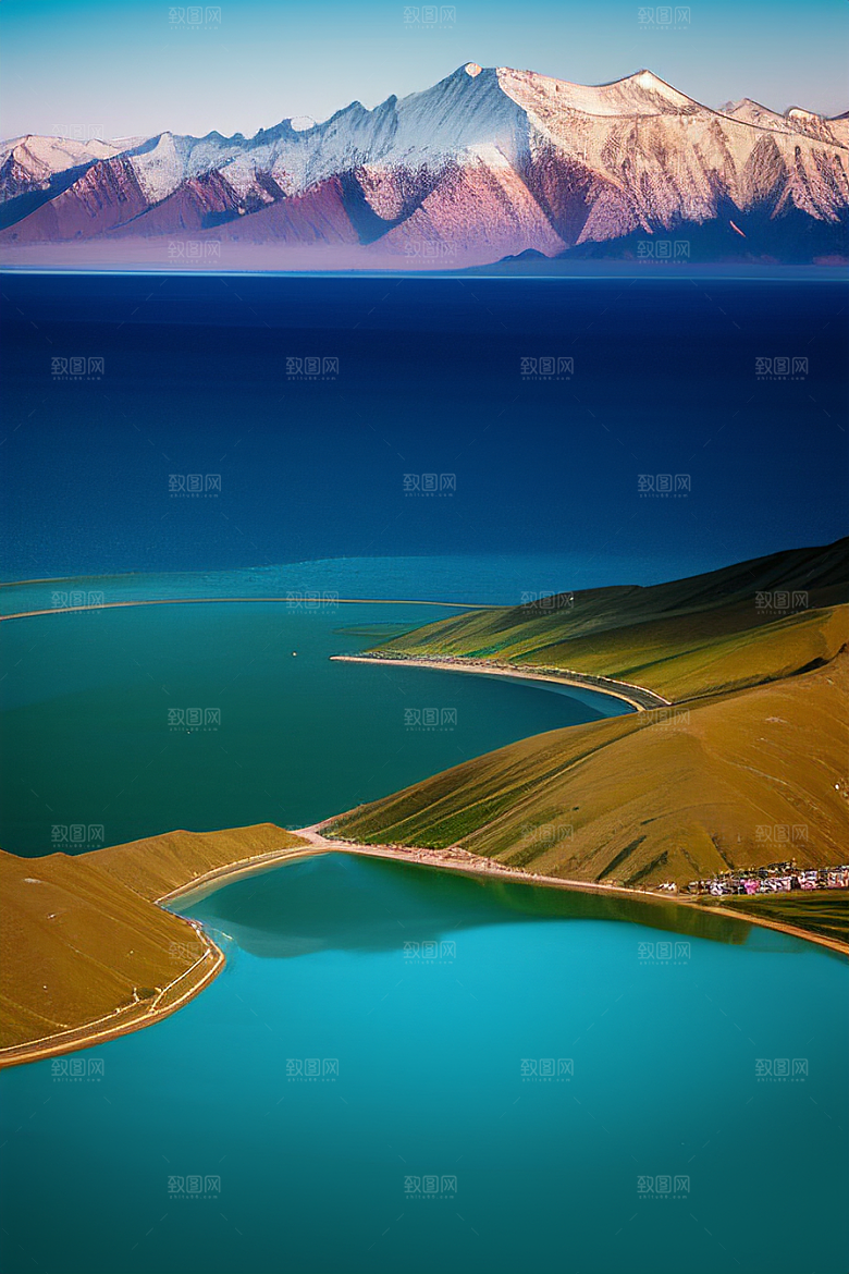 大美青海湖的湖光山色