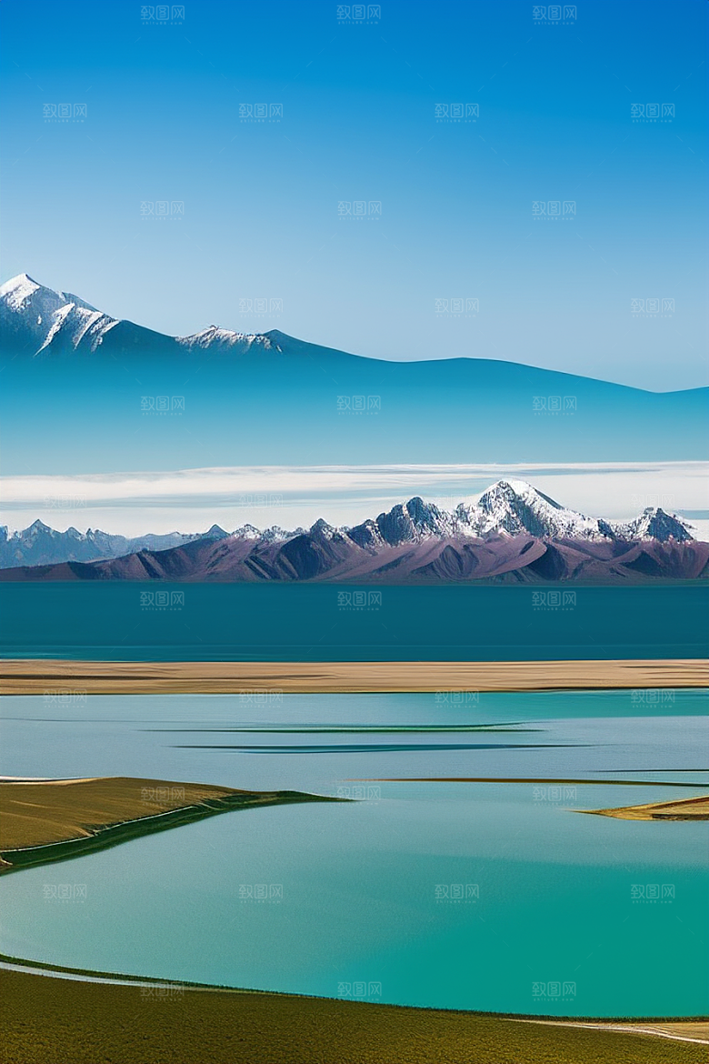 大美青海湖的湖光山色