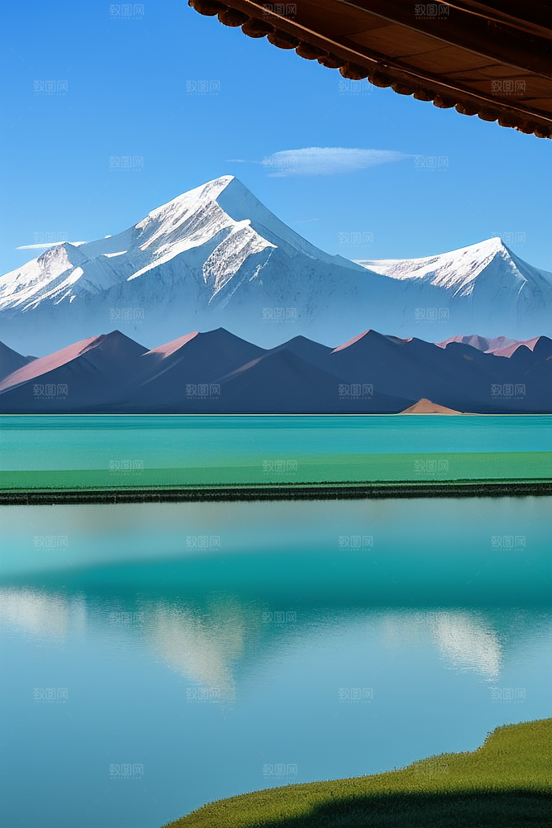 大美青海湖的湖光山色