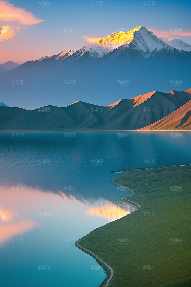 大美青海湖的湖光山色