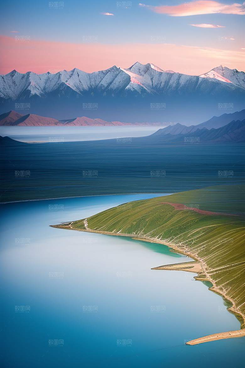 大美青海湖的天空湛蓝