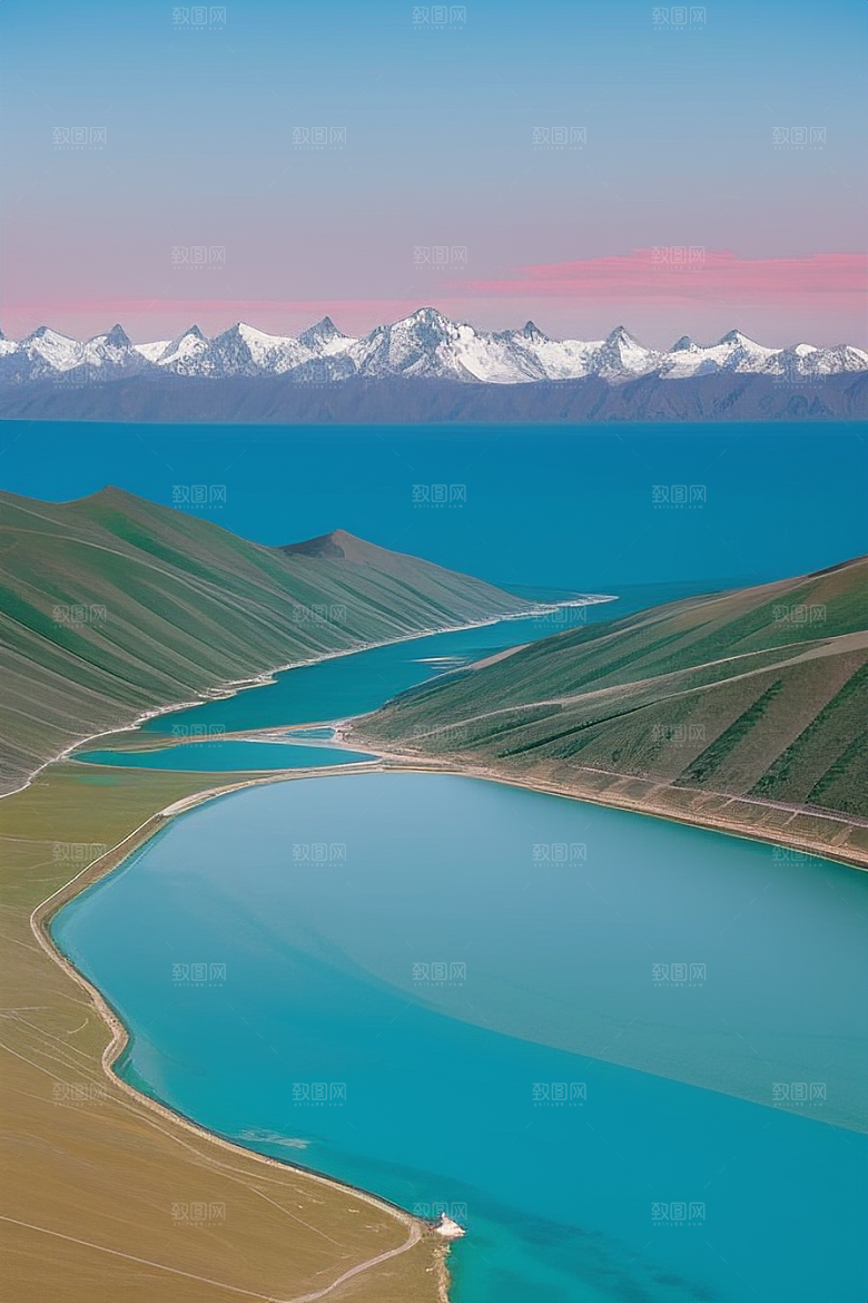 大美青海湖的天空湛蓝