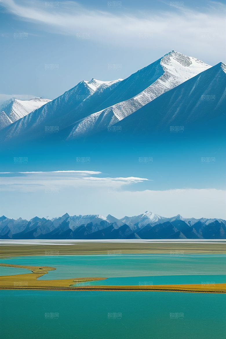 大美青海湖的湖光山色
