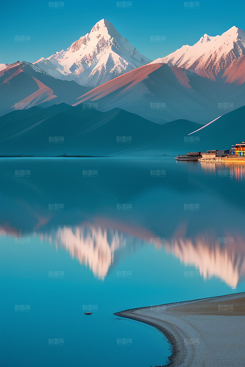 大美青海湖的湖光山色