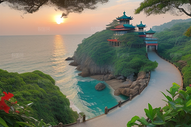 鼓浪屿静谧渔村中的诗意画卷