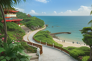 鼓浪屿静谧渔村中的诗意画卷