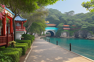 鼓浪屿静谧渔村中的诗意画卷