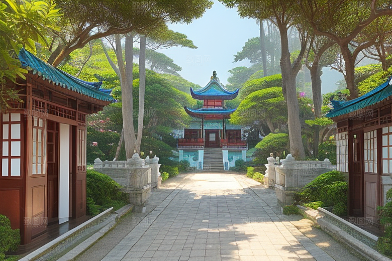 鼓浪屿穿越时光的古老建筑群落