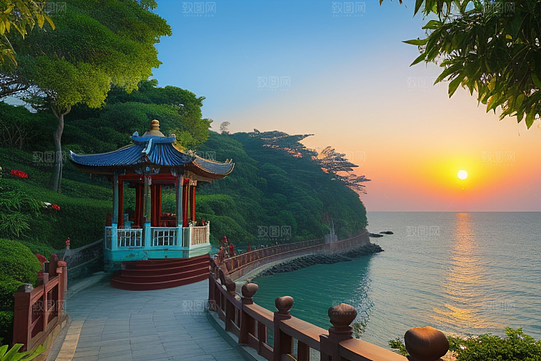 鼓浪屿穿越时光的古老建筑群落