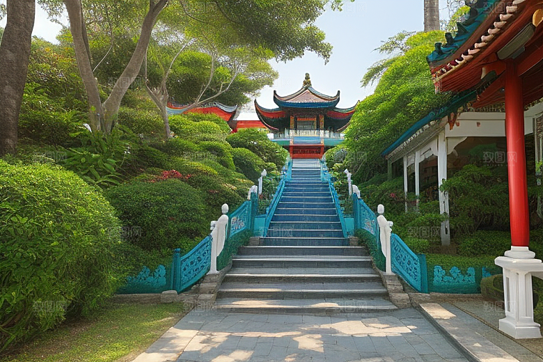 鼓浪屿穿越时光的古老建筑群落