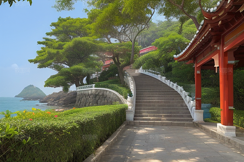 鼓浪屿穿越时光的古老建筑群落