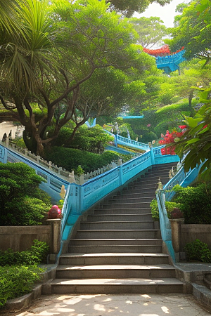 鼓浪屿穿越时光的古老建筑群落
