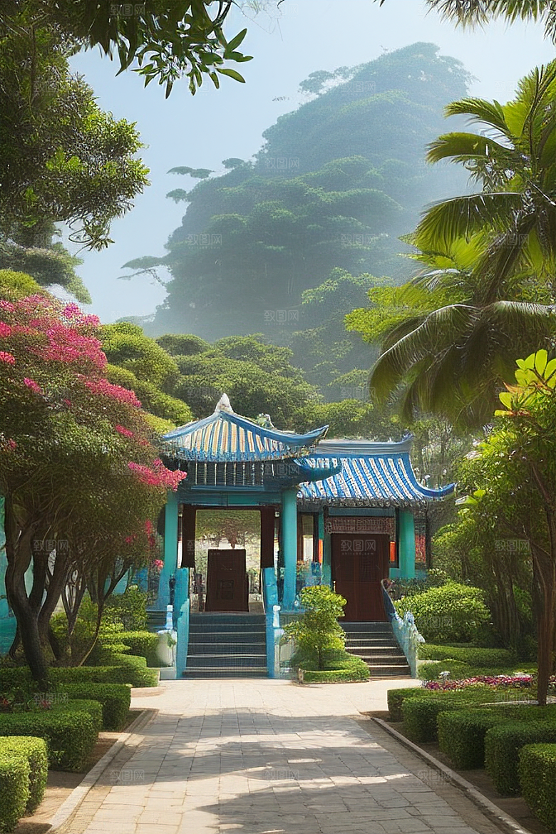 鼓浪屿穿越时光的古老建筑群落