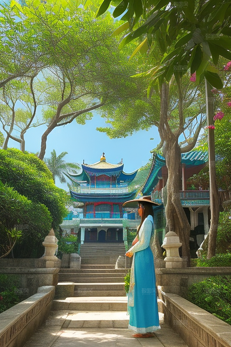 鼓浪屿穿越时光的古老建筑群落