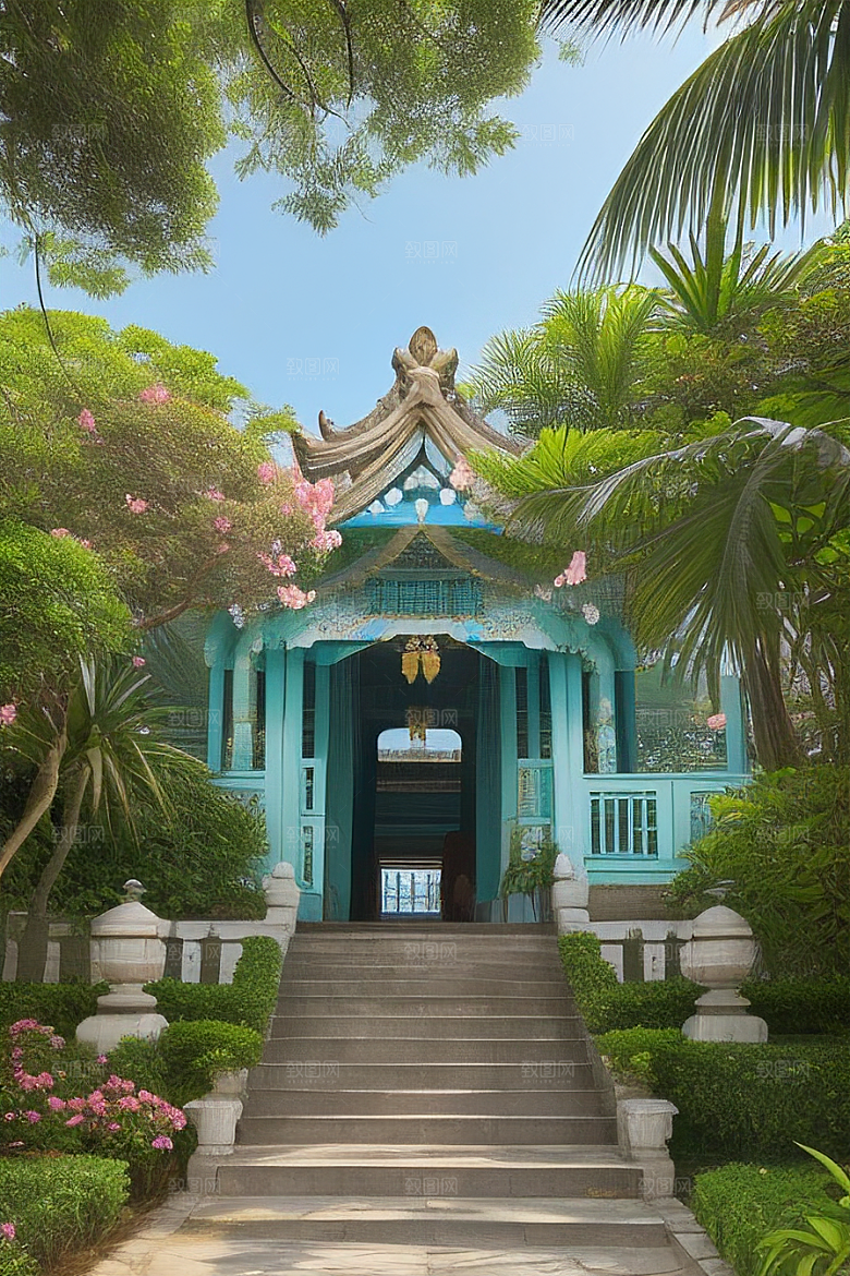 鼓浪屿穿越时光的古老建筑群落