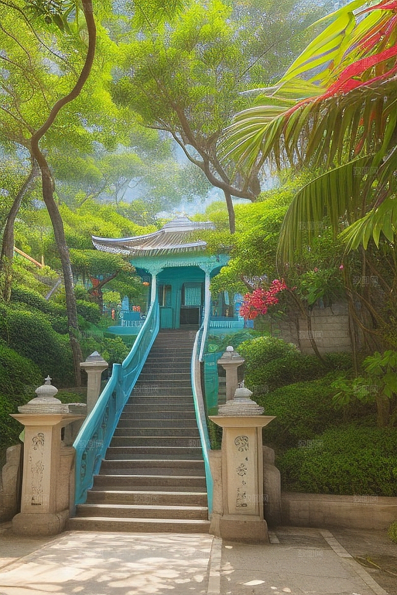 鼓浪屿穿越时光的古老建筑群落