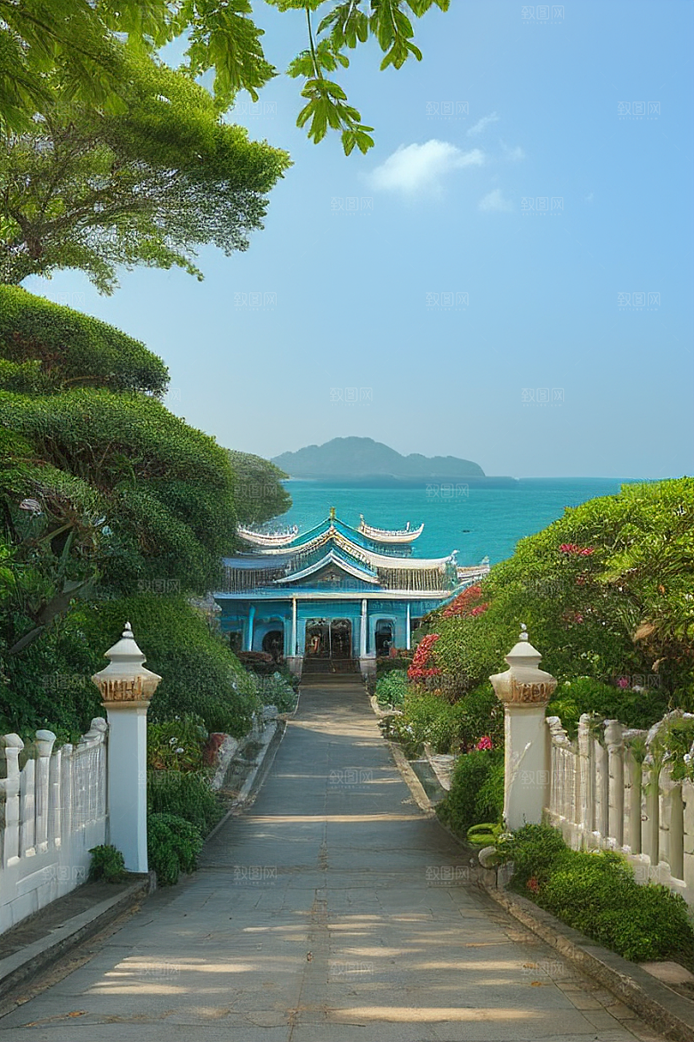 鼓浪屿穿越时光的古老建筑群落