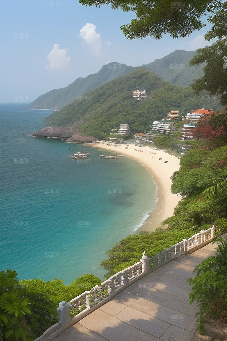 鼓浪屿逍遥漫步在绿树成荫的小径上