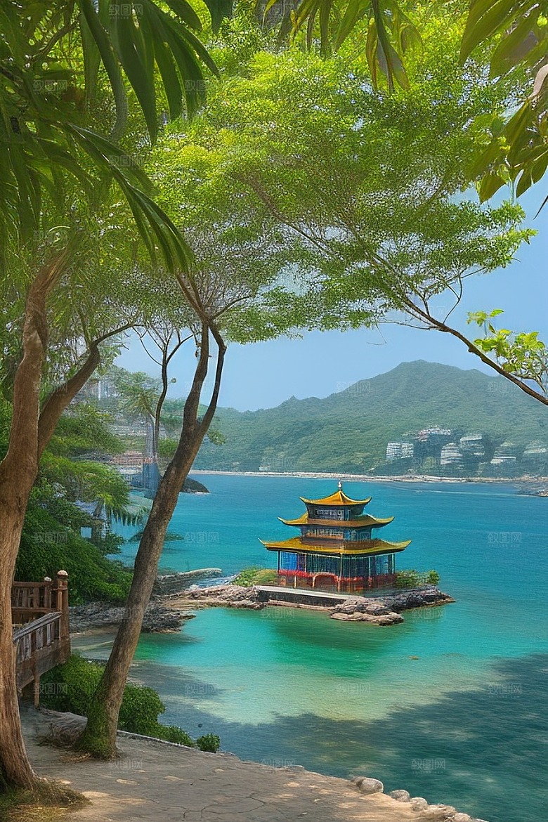 鼓浪屿青石小径间的自然奇观