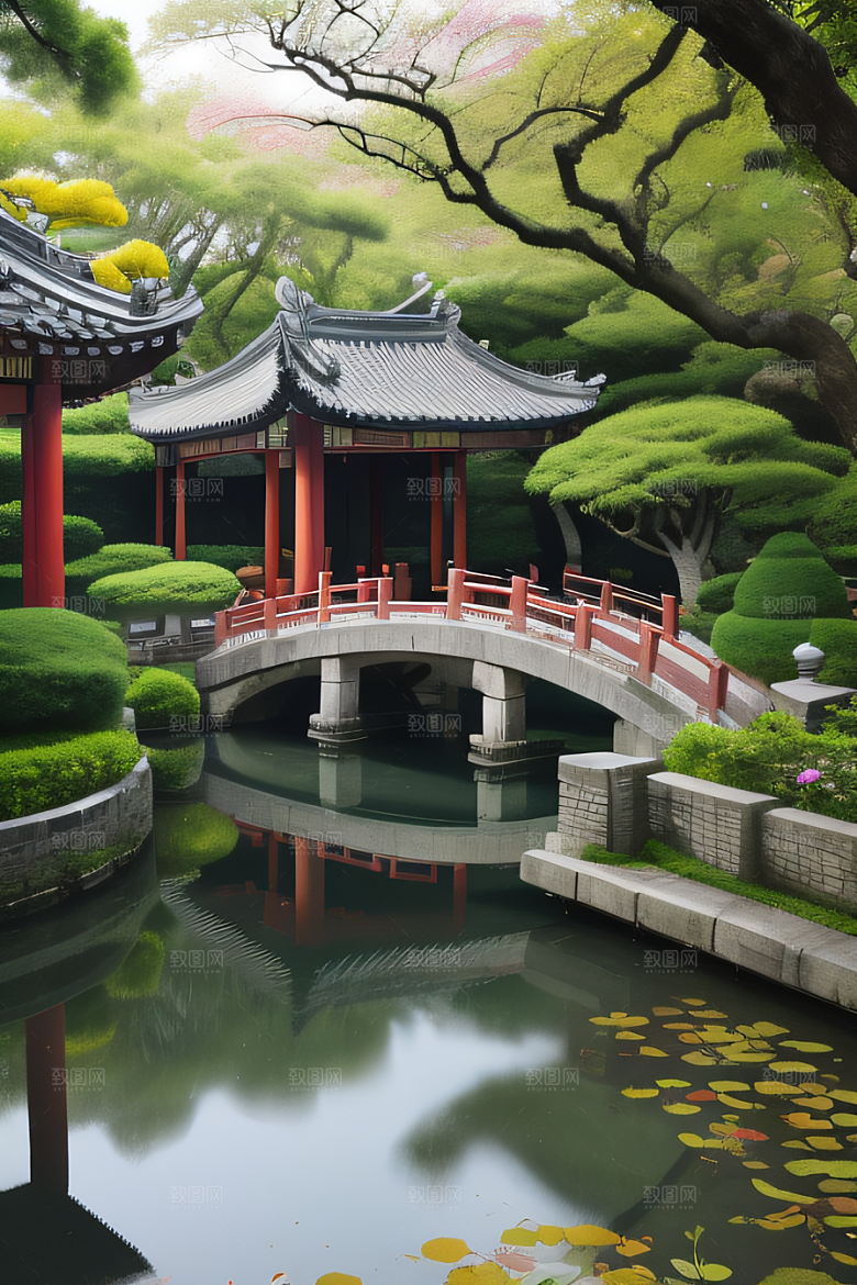 苏州园林水乡古城中的自然奇观