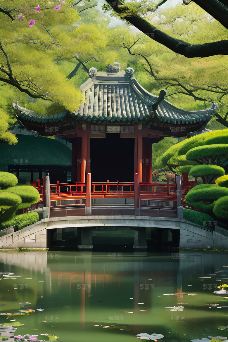 苏州园林水乡古城中的自然奇观