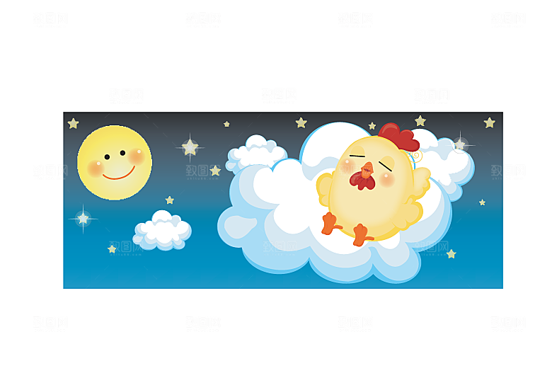 动物类可爱小鸡背景及合成