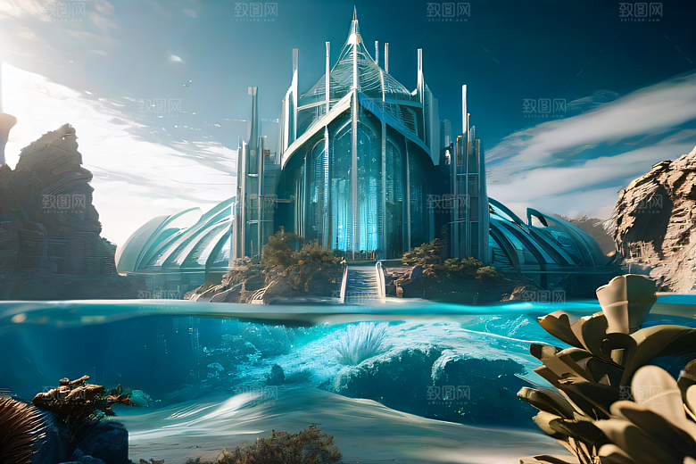 幻梦之境亚特兰蒂斯水晶宫的神秘景观
