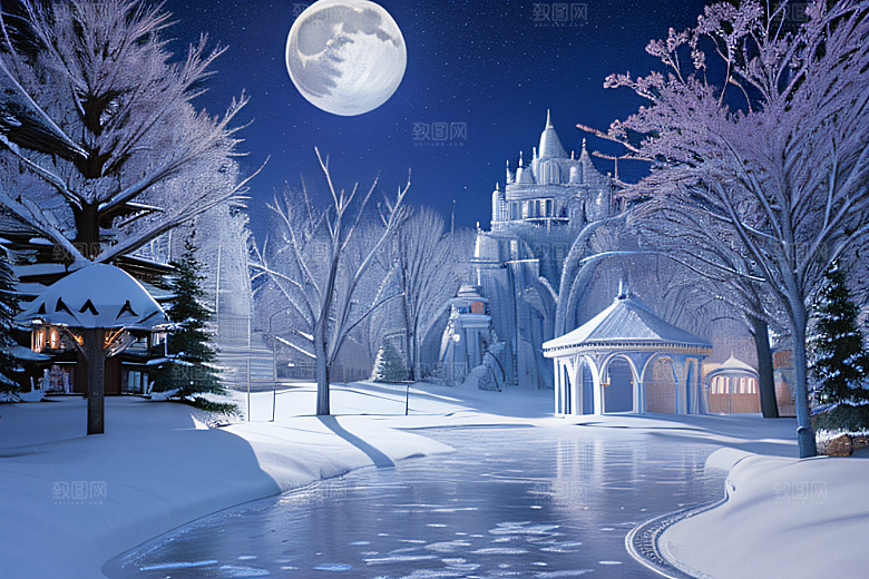 冰雪之美真实细腻的冬日风光