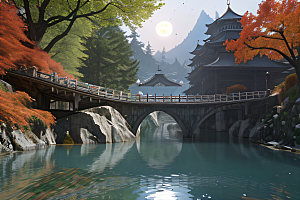 古代建筑之美精细细节与董伯福风格的魅力