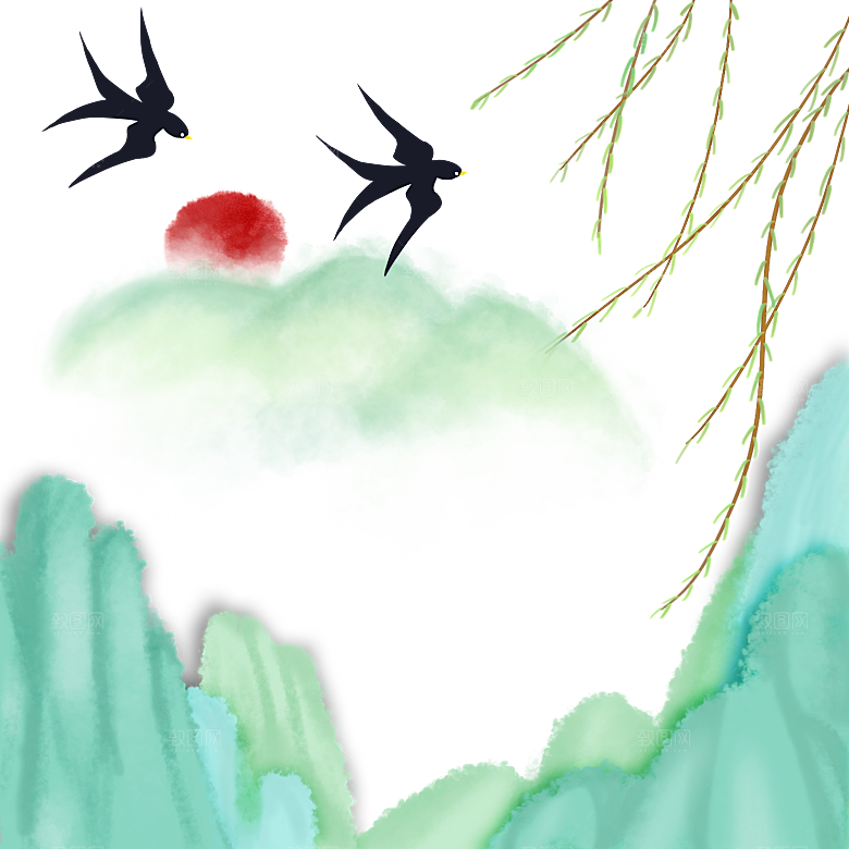 清明节节日免扣素材