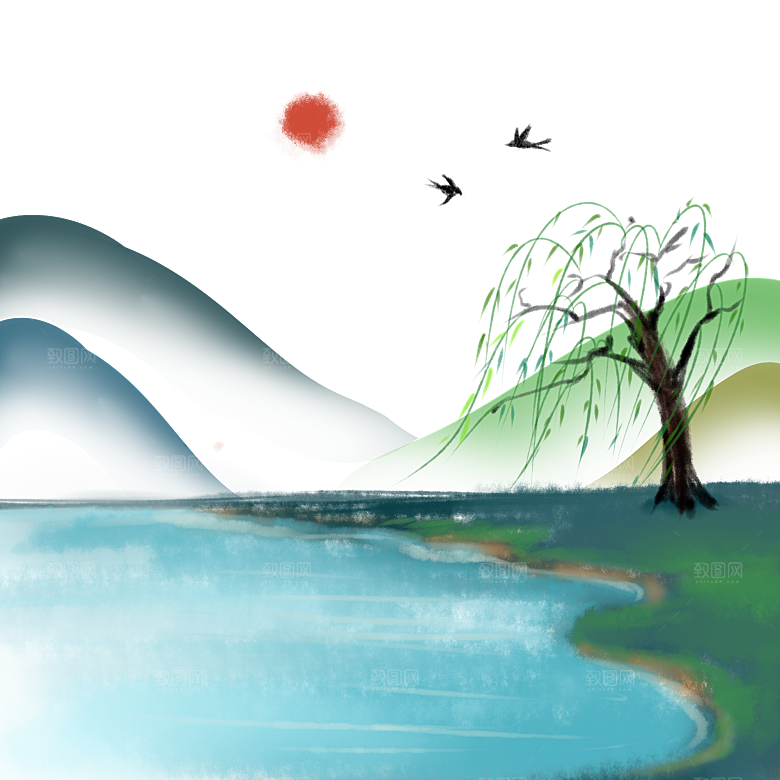 清明节节日免扣素材